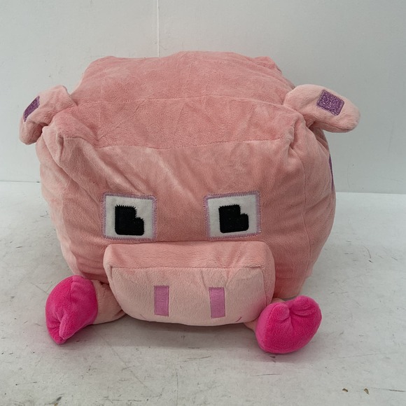 Minecraft Large Plush Pink Stuffed Animal Toy - Picture 1 of 7